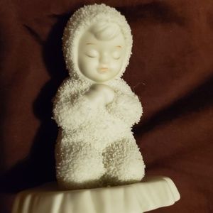 Snowbabies Praying Christmas Figurine